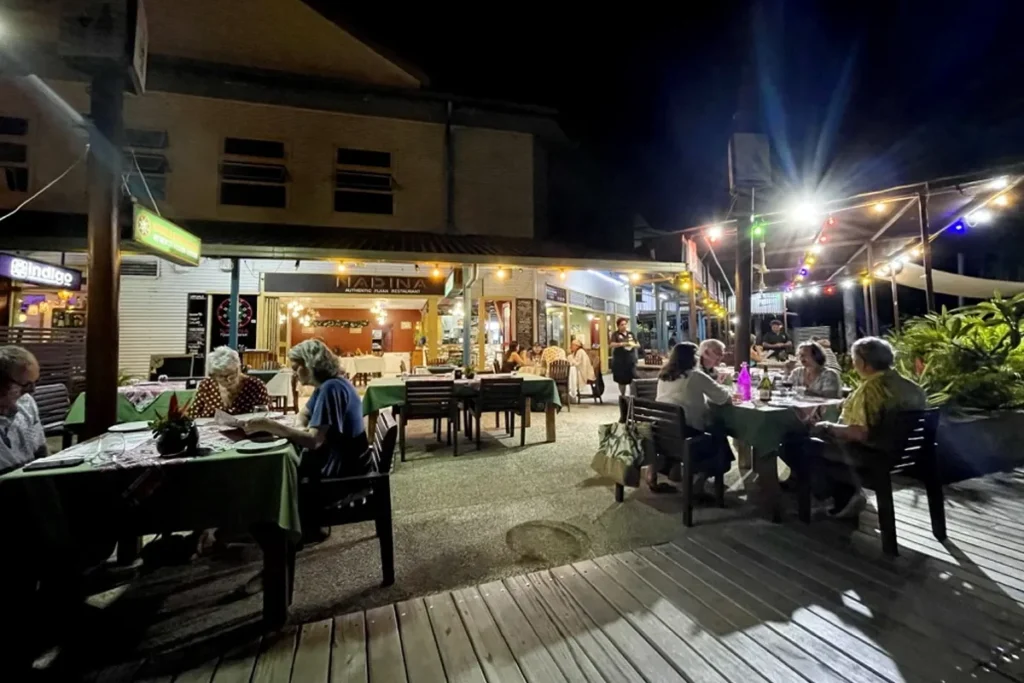 Dining area at Nadina Authentic Fijian Restaurant.