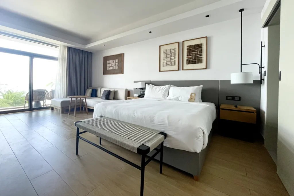 Junior suite at Crowne Plaza Fiji Resort.