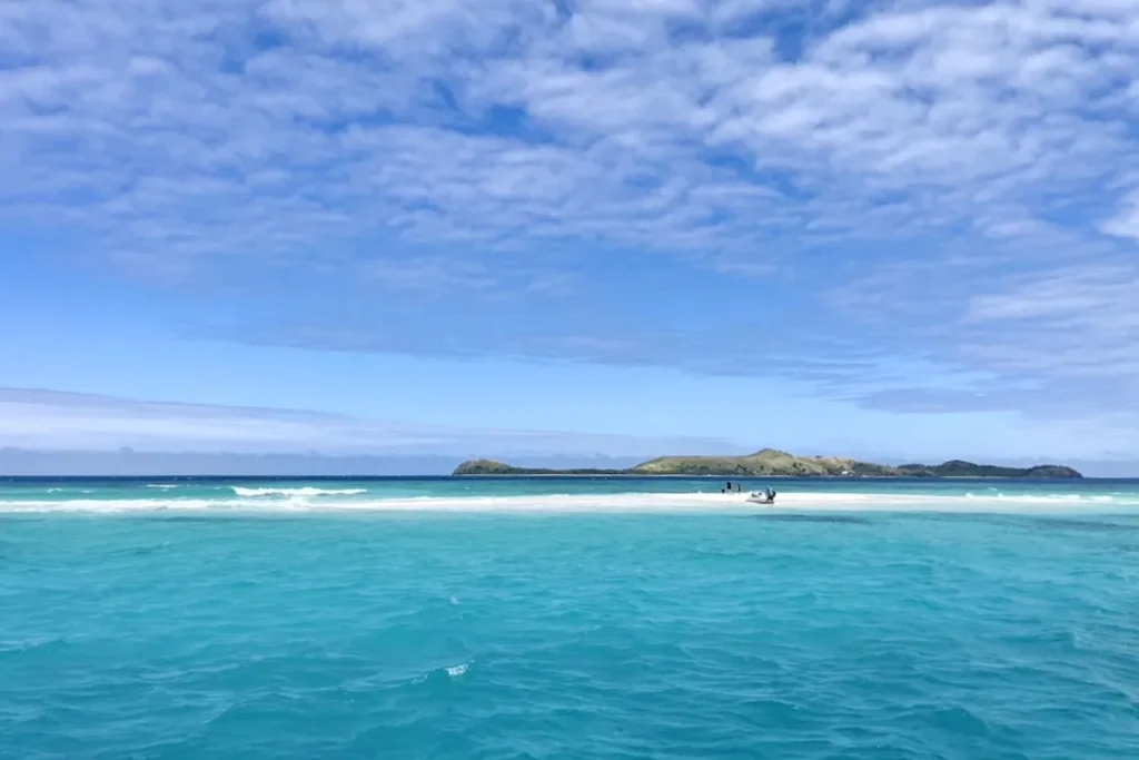 Mana Sandbar in Fiji.