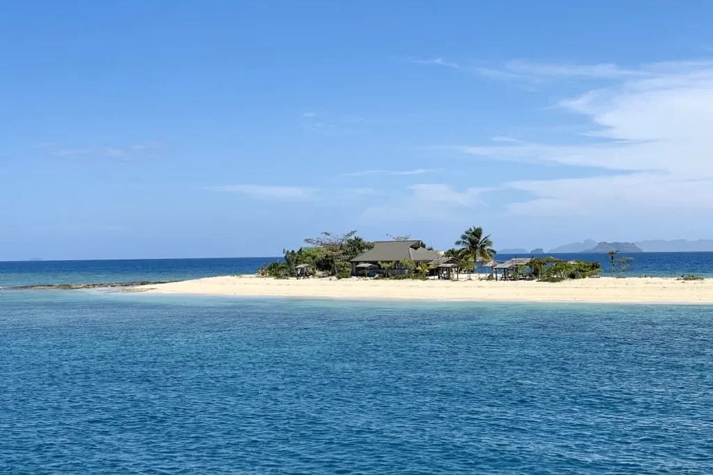 Private Schooner Island in Fiji.