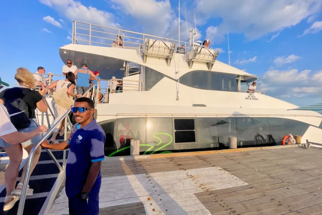 Leaving Malamala Beach Resort.