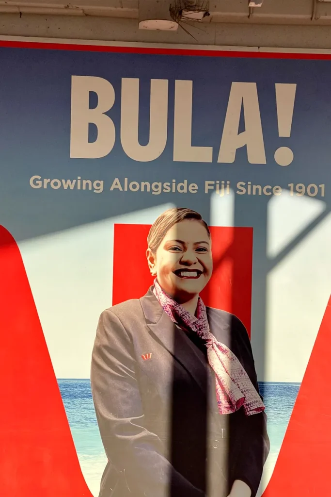 First encounter of BULA at Nadi Airport.