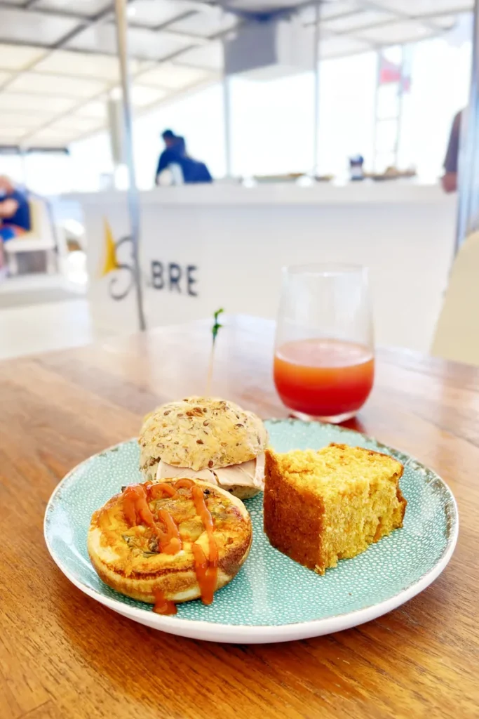 Light snacks on Sabre by South Sea Sailing.
