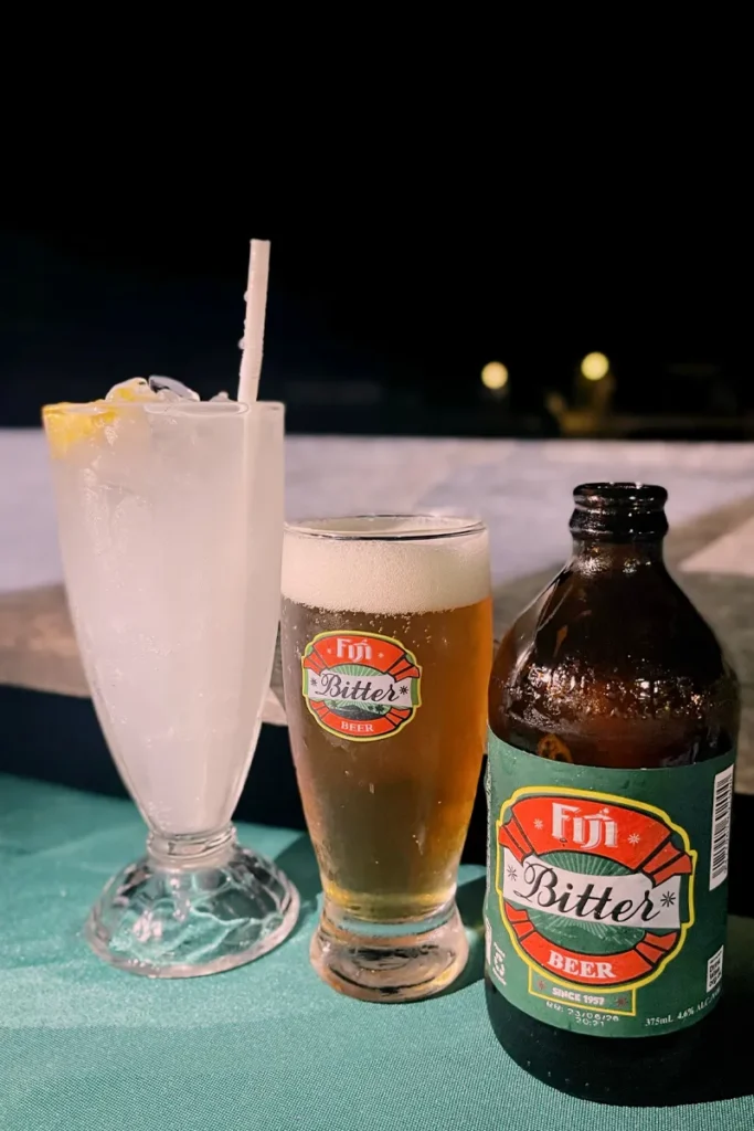Beer and cocktain at Nadia Restaurant.