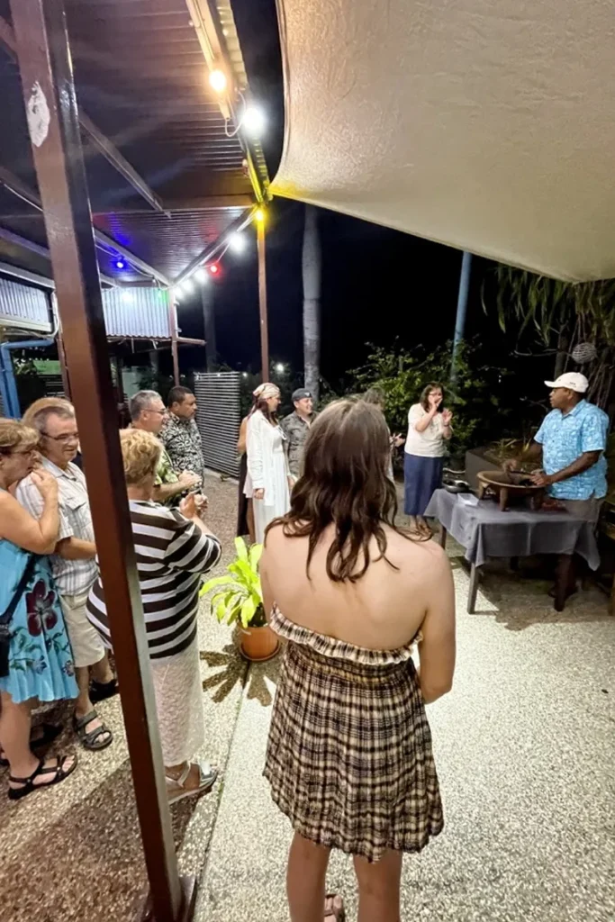 Kava ritual at Nadina Restaurant.